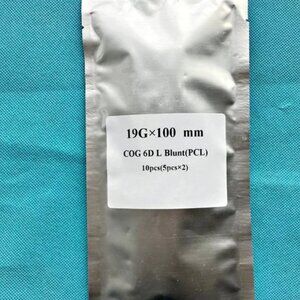 NEW PCL Thread Cones 6D COG BLUNT 19G, 100MM 10 pc or Ten Pieces Free Shipping